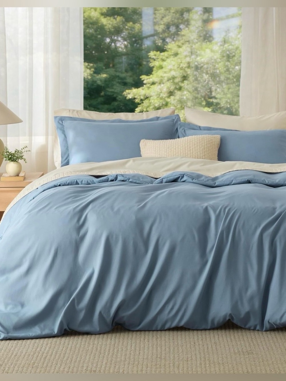 Queen size | 2 complete duvet cover sets | 6 pieces total